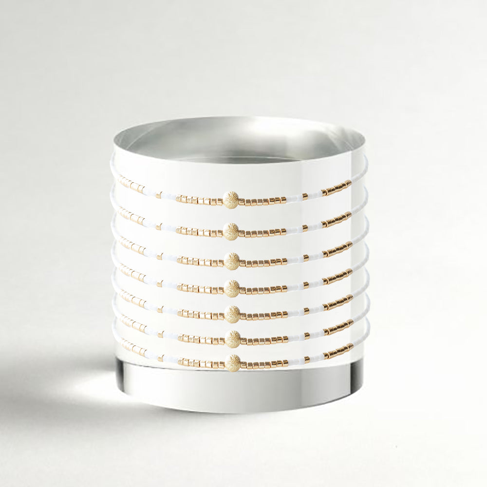 Sprinkles Bangle-White