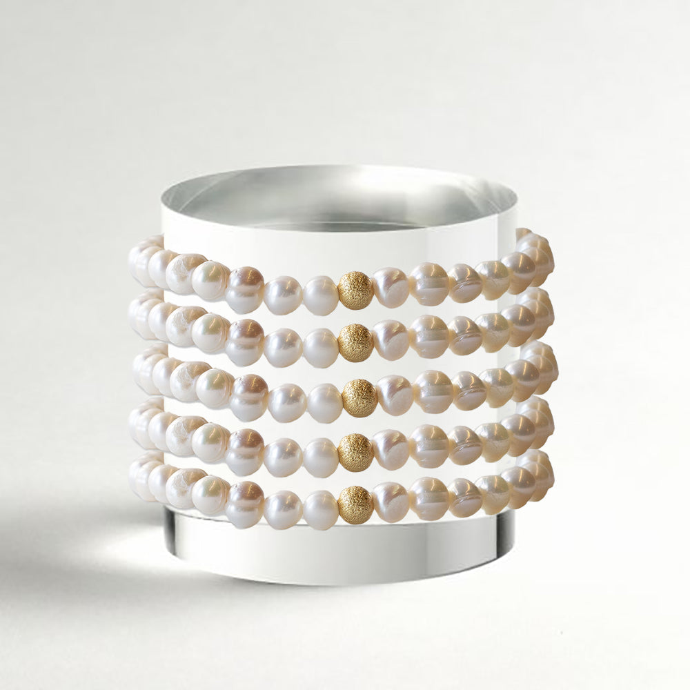 Freshwater Pearl Bracelet, 6mm