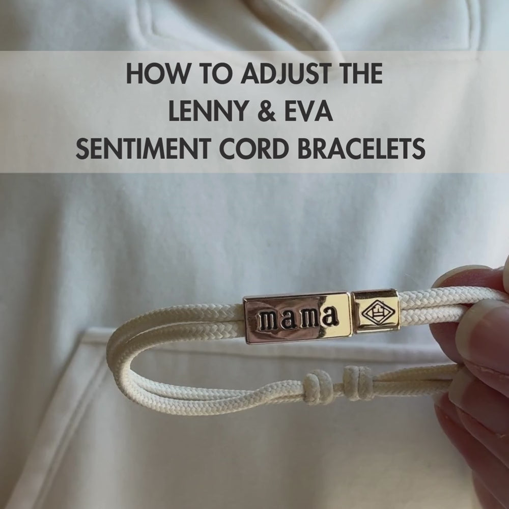 Sentiment Cord Bracelet-Joshua 1:9, With You Always – Lenny and Eva