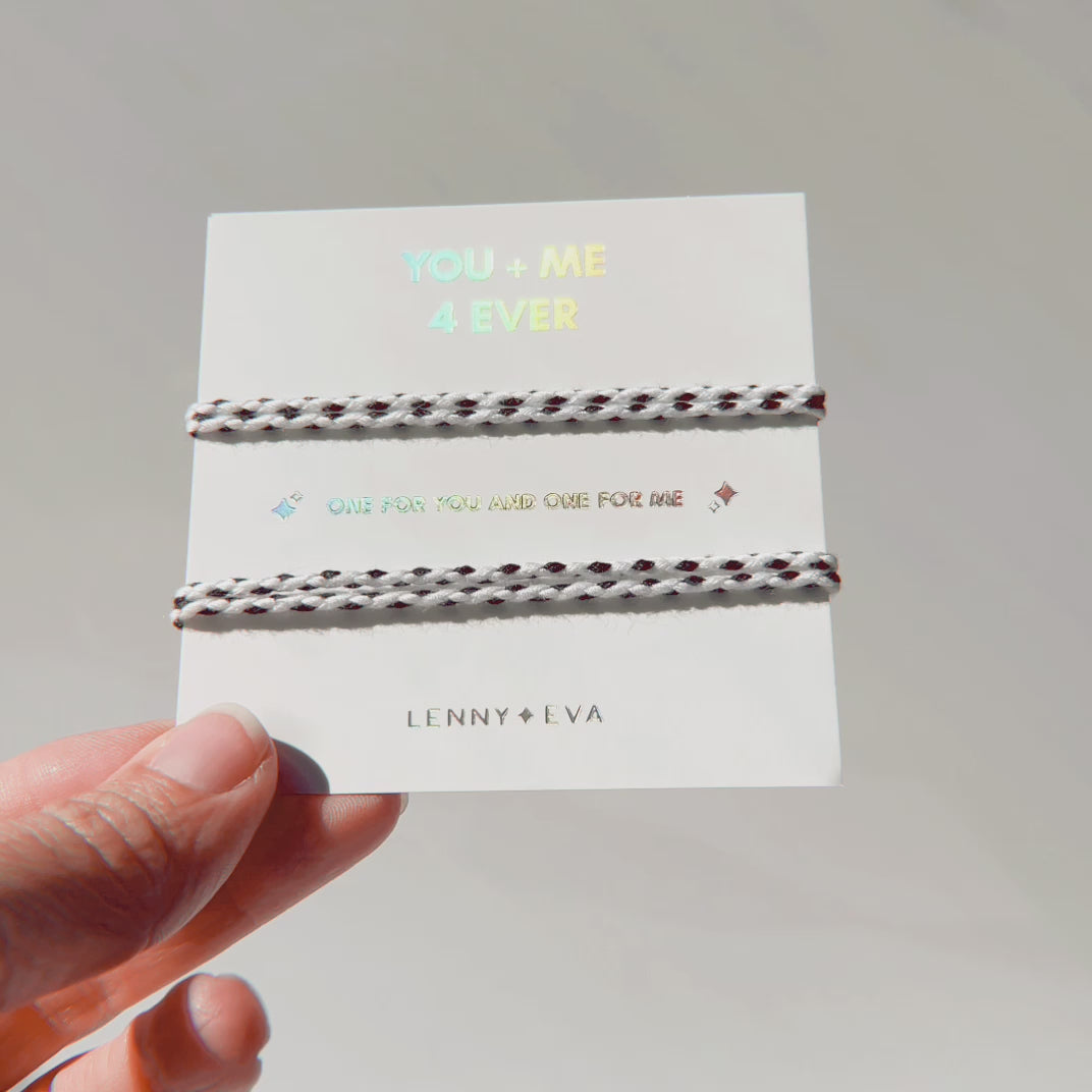 Load and play video in Gallery viewer, Shareable Friendship Bracelets-You+Me 4 Ever
