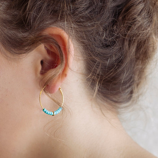 Load image into Gallery viewer, Reminders Earrings-Turquoise
