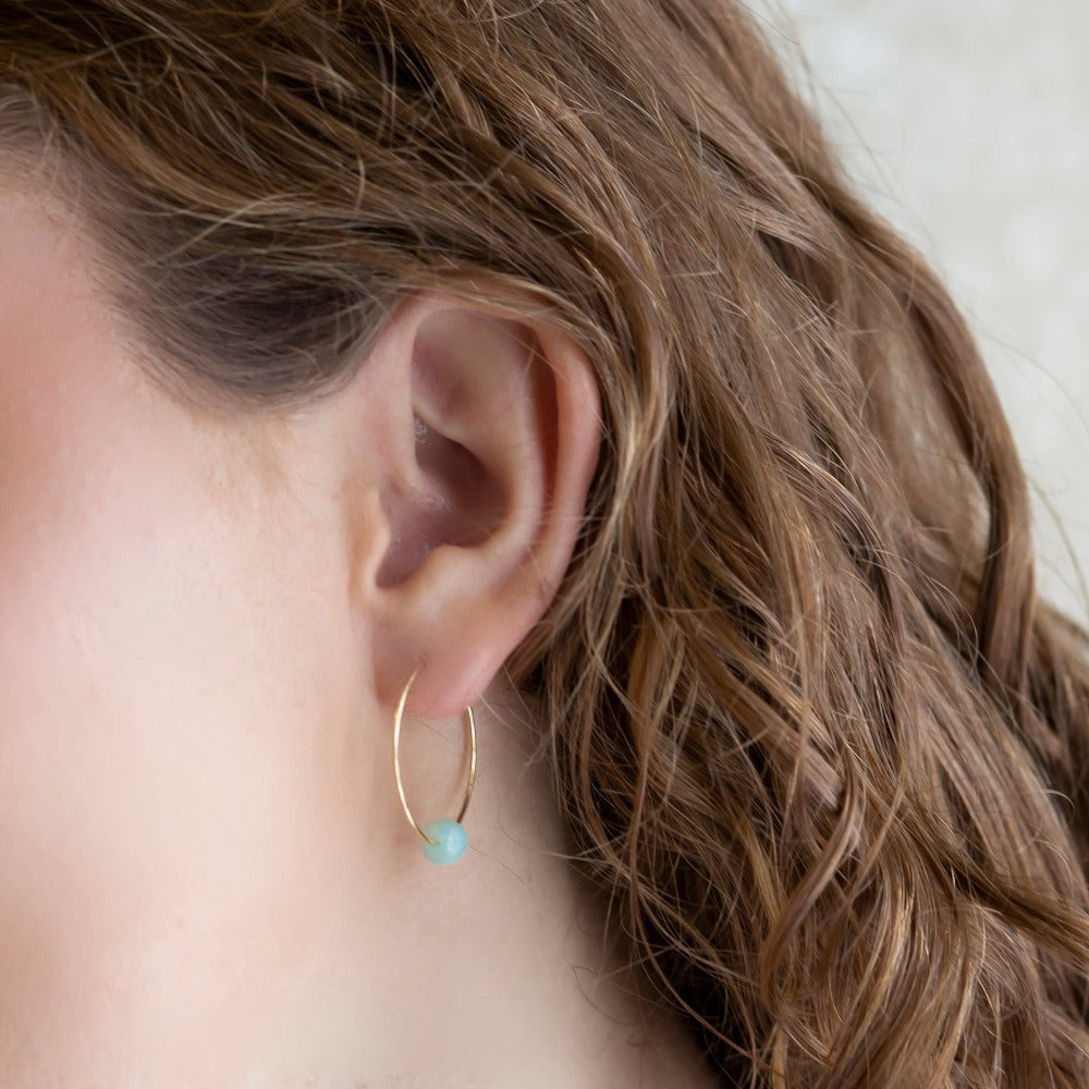 Symbolic Stones Earrings-Amazonite