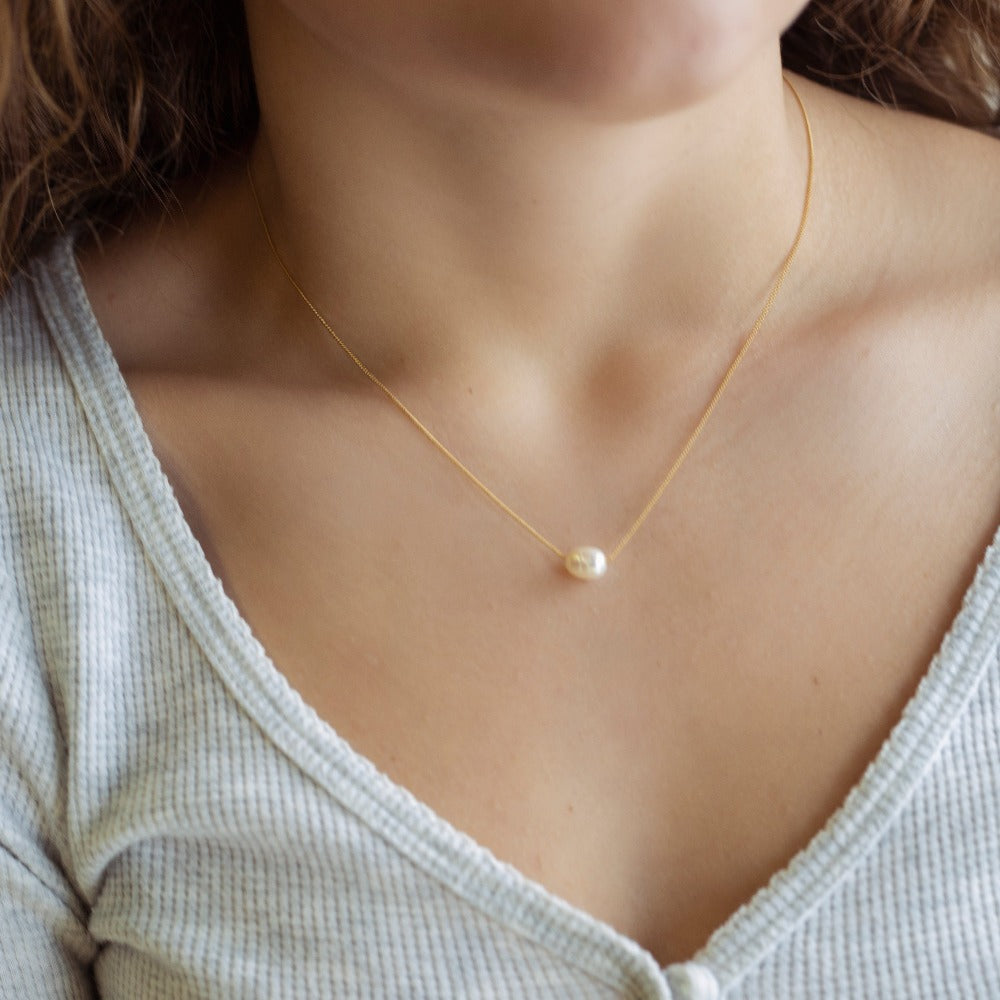 Reminders Necklace-Pearl
